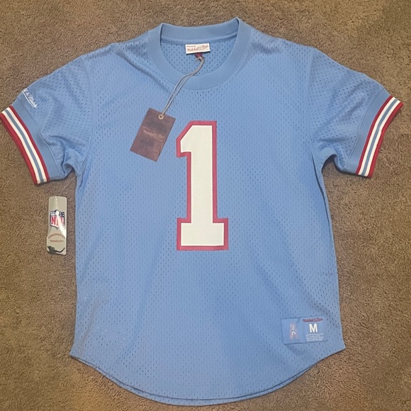 Mitchell & Ness Warren Moon Houston Oilers Jersey - Picture 1 of 3